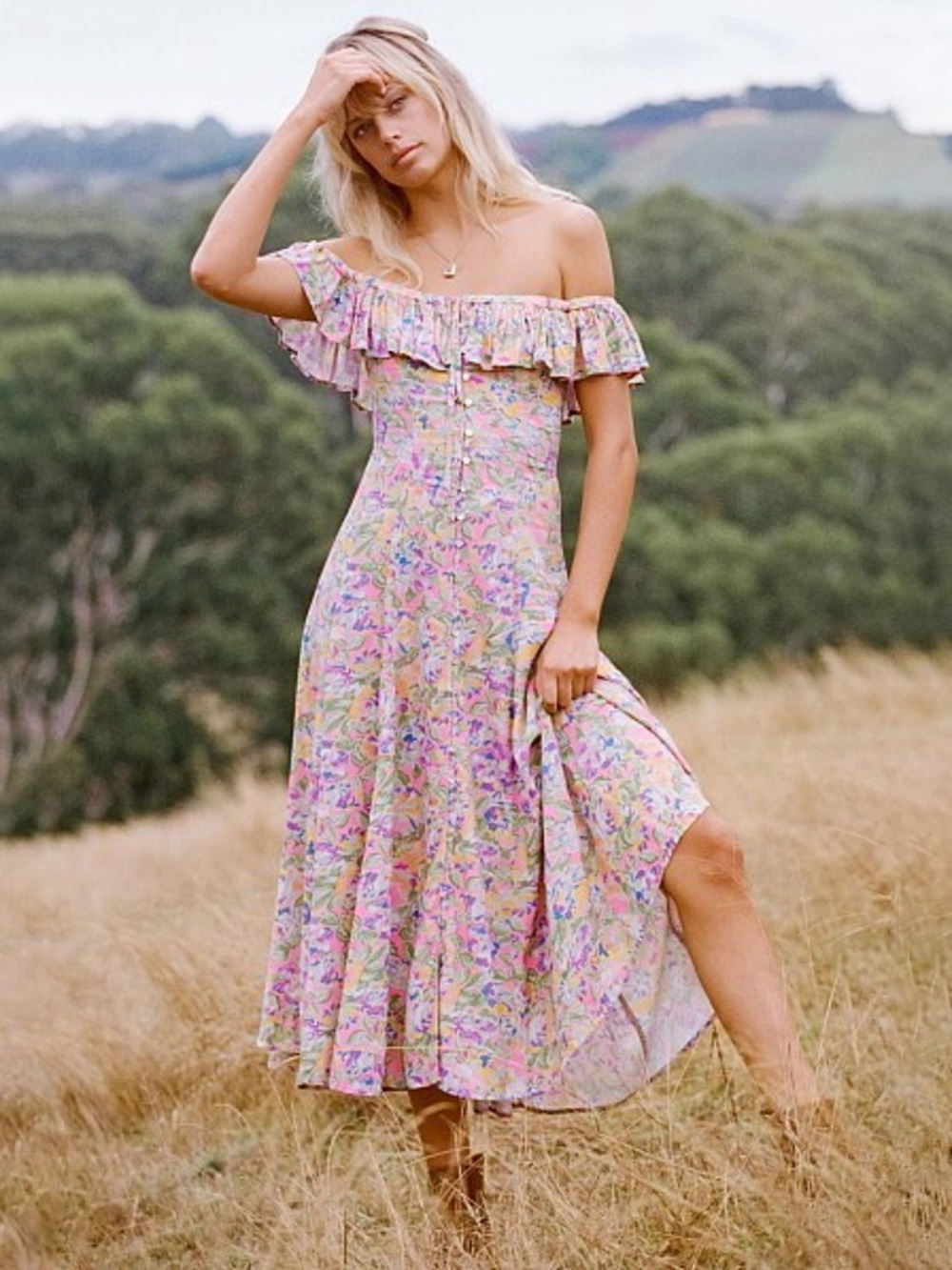Spell Dolly Off-Shoulder Dress